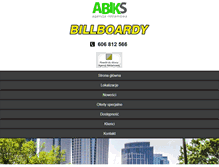 Tablet Screenshot of billboard.abiks.com